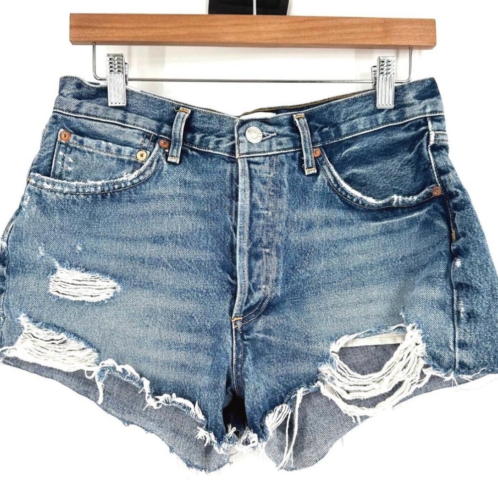 Women's Distressed Denim Shorts